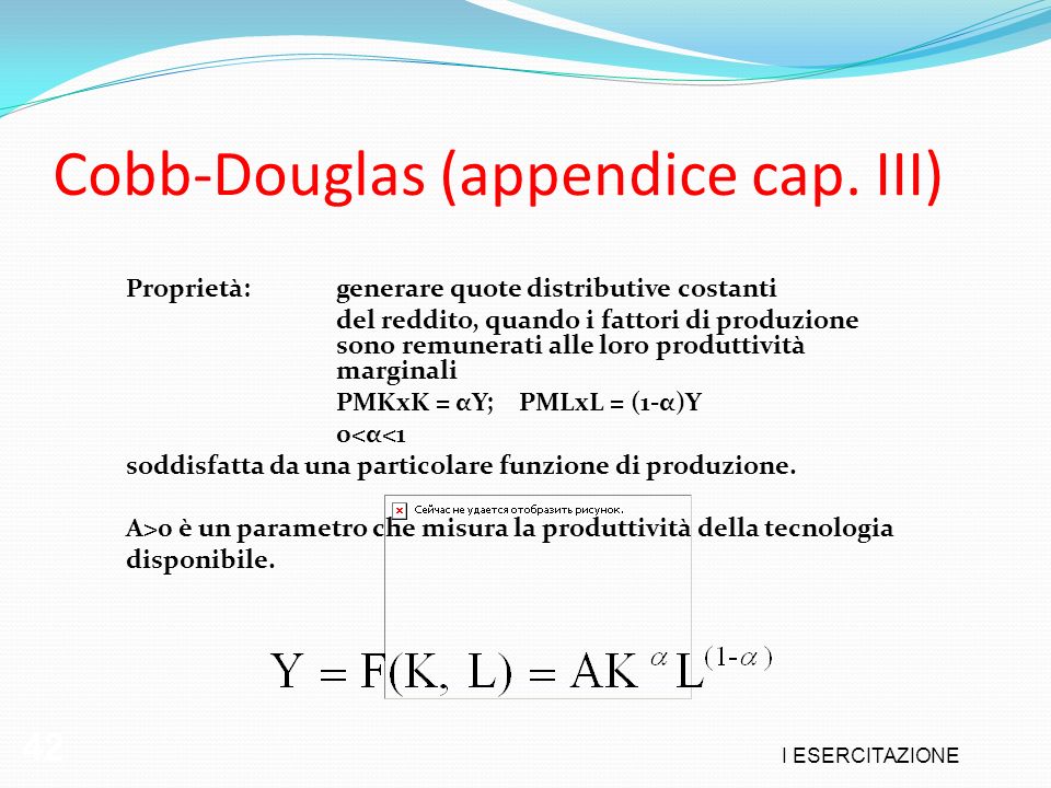Cobb-Douglas (appendice cap. III)