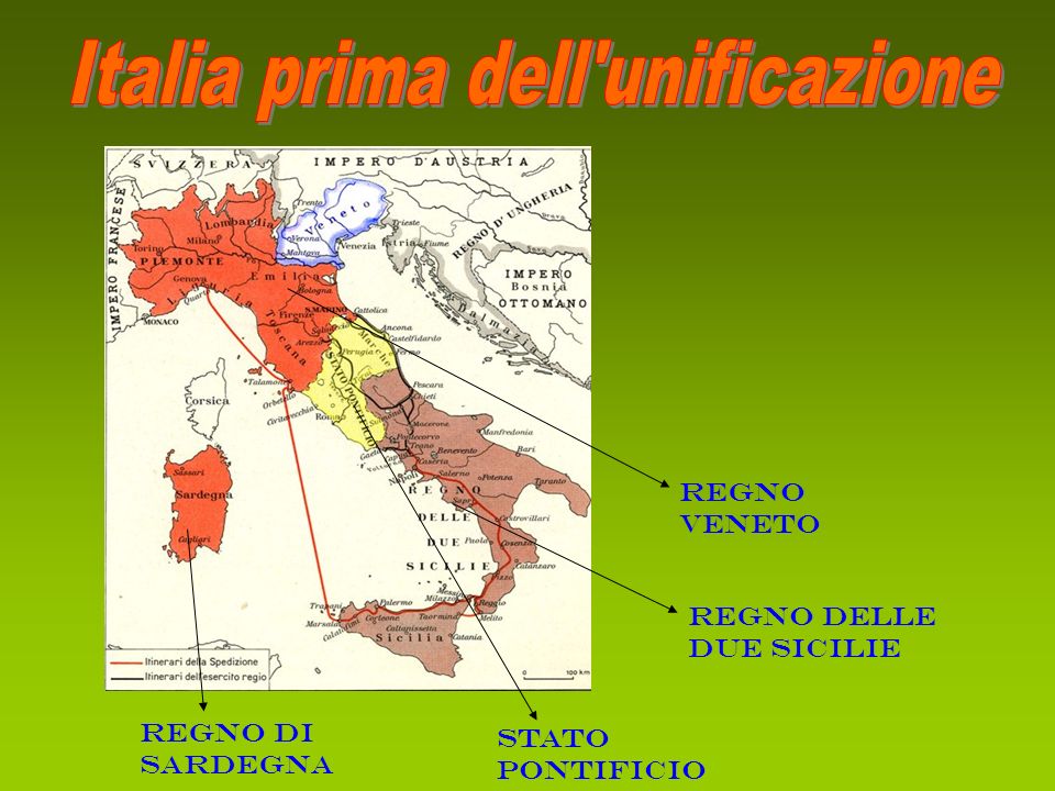 Italia prima dell unificazione