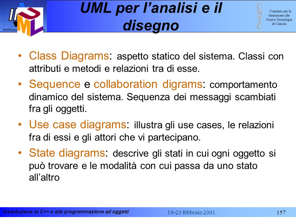 UML per l’analisi e il disegno