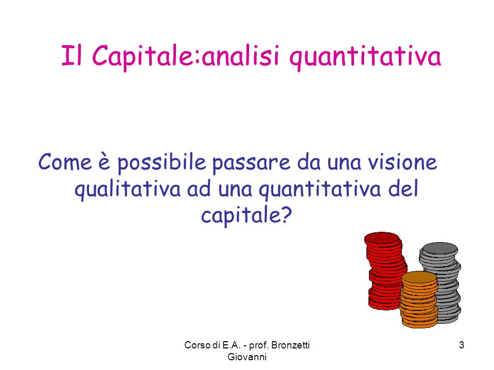 Il Capitale:analisi quantitativa