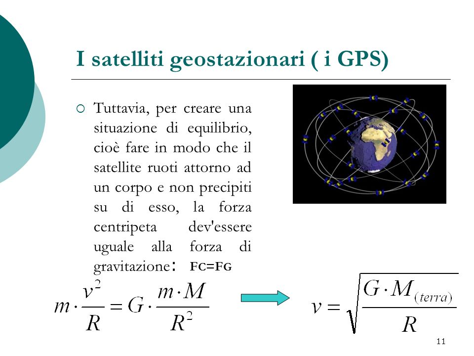 I satelliti geostazionari ( i GPS)