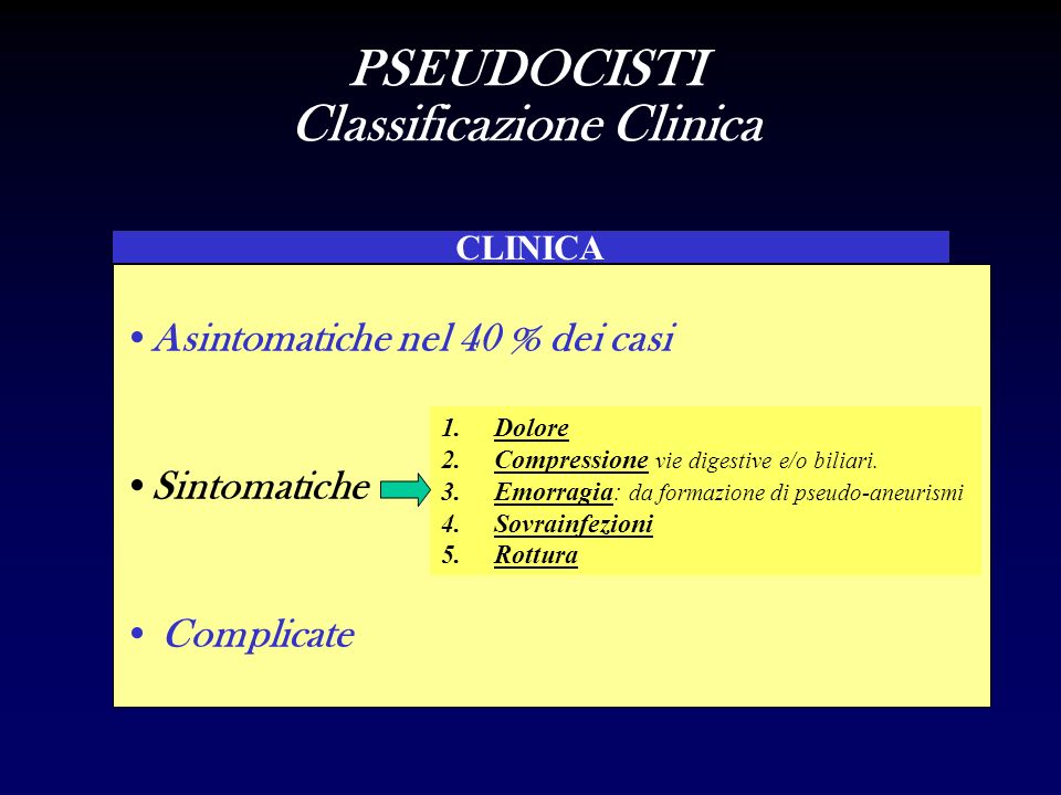 Classificazione Clinica