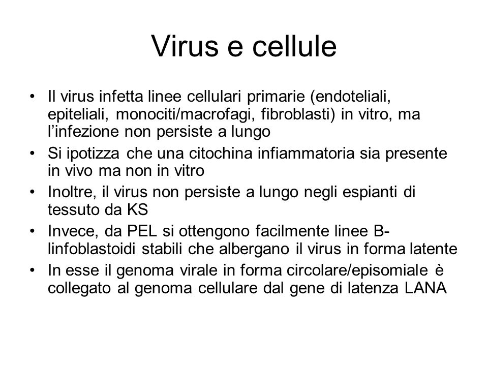 Virus e cellule