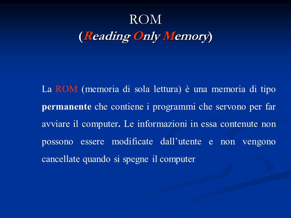ROM (Reading Only Memory)