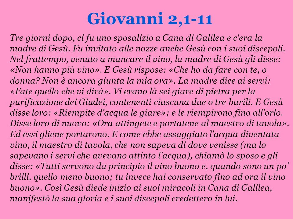 Giovanni 2,1-11