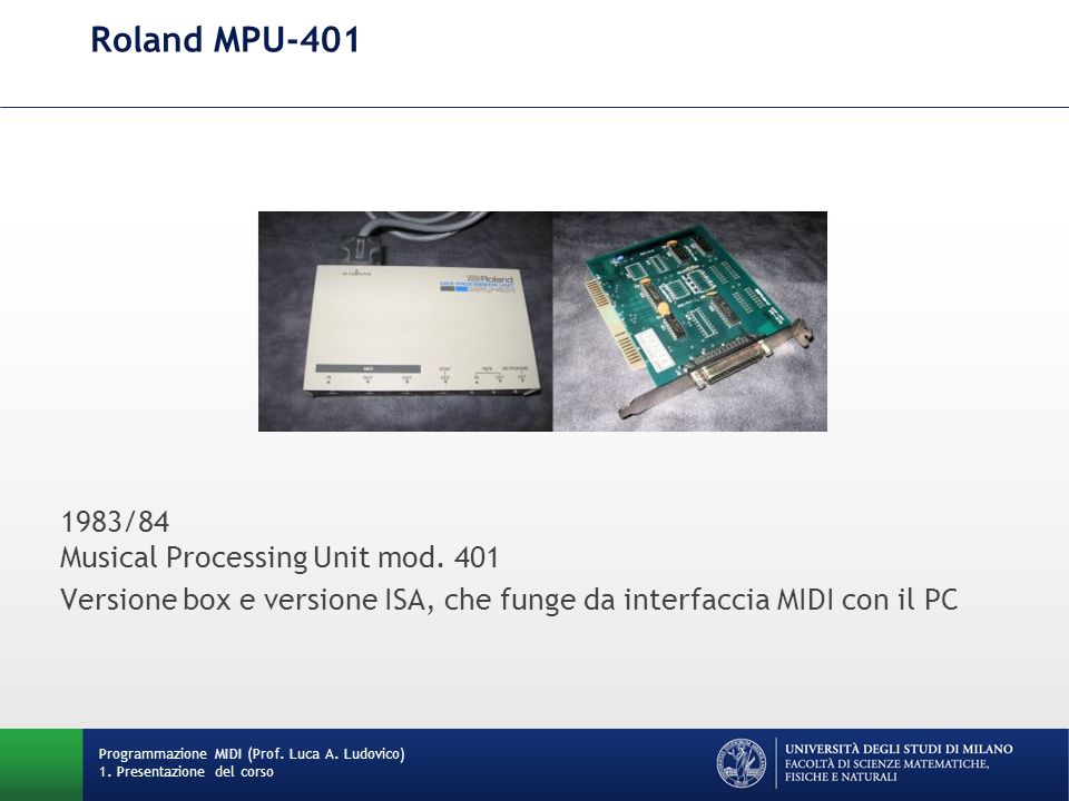Roland MPU /84 Musical Processing Unit mod. 401