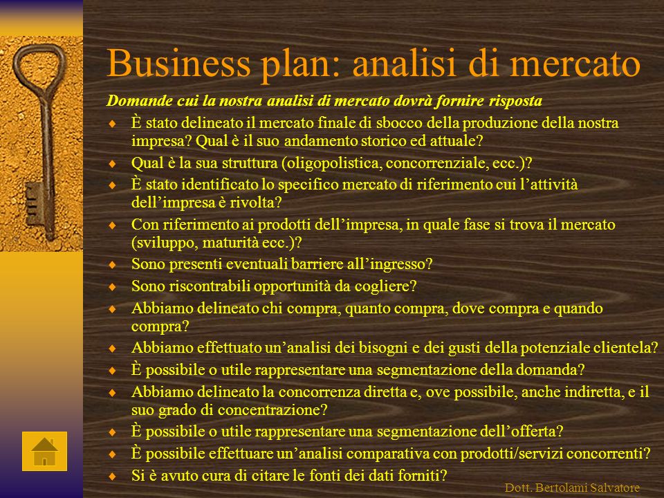 Business plan: analisi di mercato
