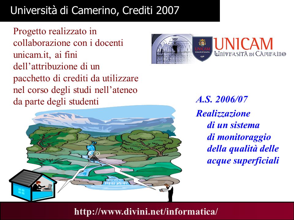Università di Camerino, Crediti 2007