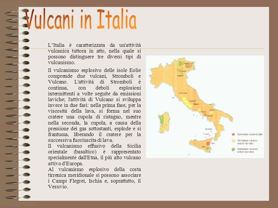 Vulcani in Italia