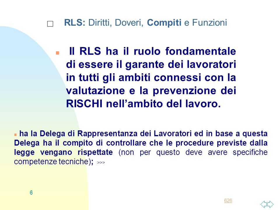 RLS: Diritti, Doveri, Compiti e Funzioni