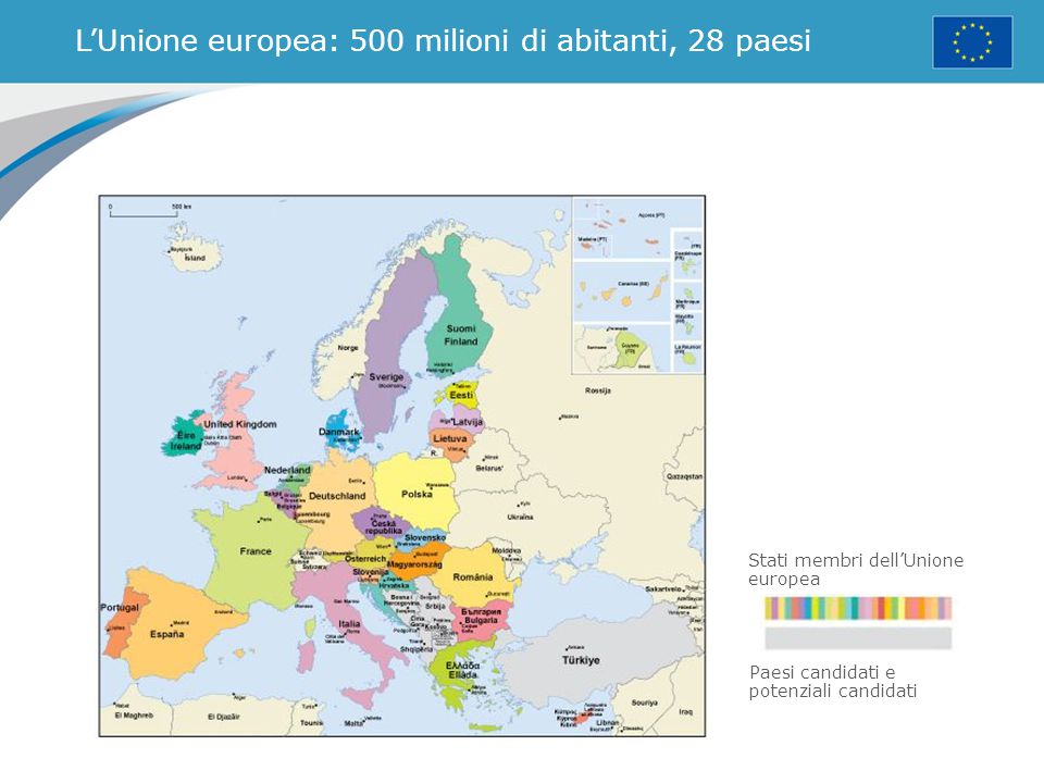 L Unione Europea 500 Milioni Di Abitanti 28 Paesi Ppt Video