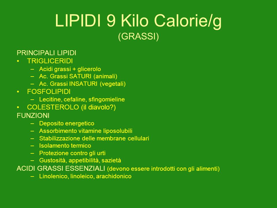 LIPIDI 9 Kilo Calorie/g (GRASSI)