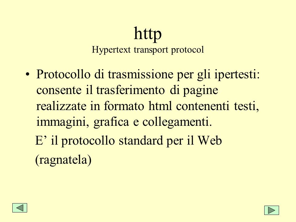 http Hypertext transport protocol