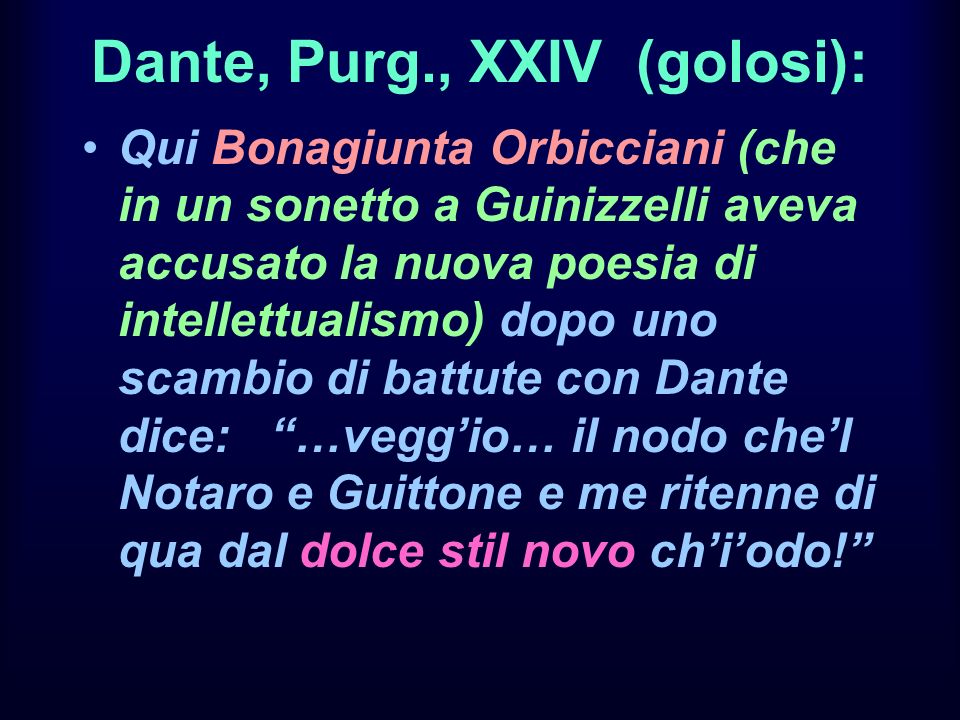Dante, Purg., XXIV (golosi):