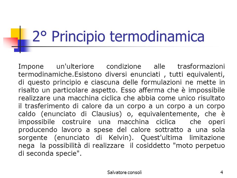 2° Principio termodinamica