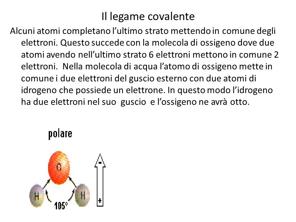 Il legame covalente