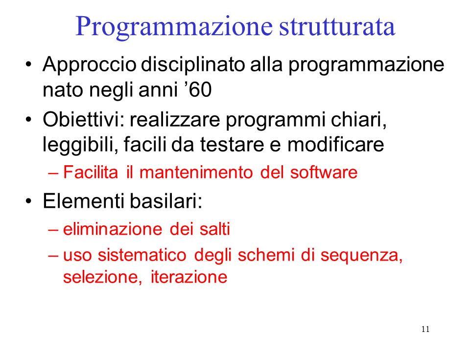 Programmazione strutturata