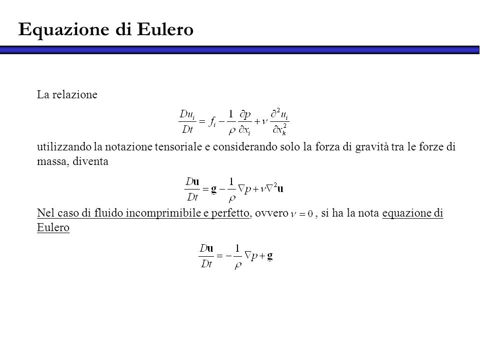 Equazione di Eulero