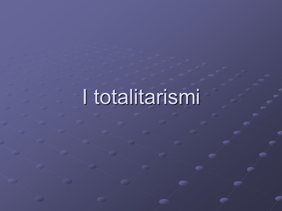 I totalitarismi