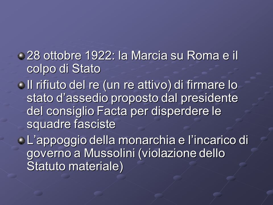 28 ottobre 1922: la Marcia su Roma e il colpo di Stato