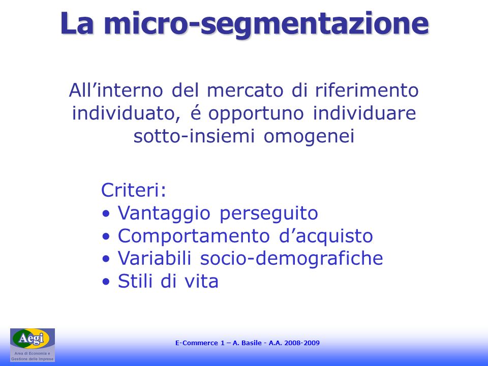 La micro-segmentazione