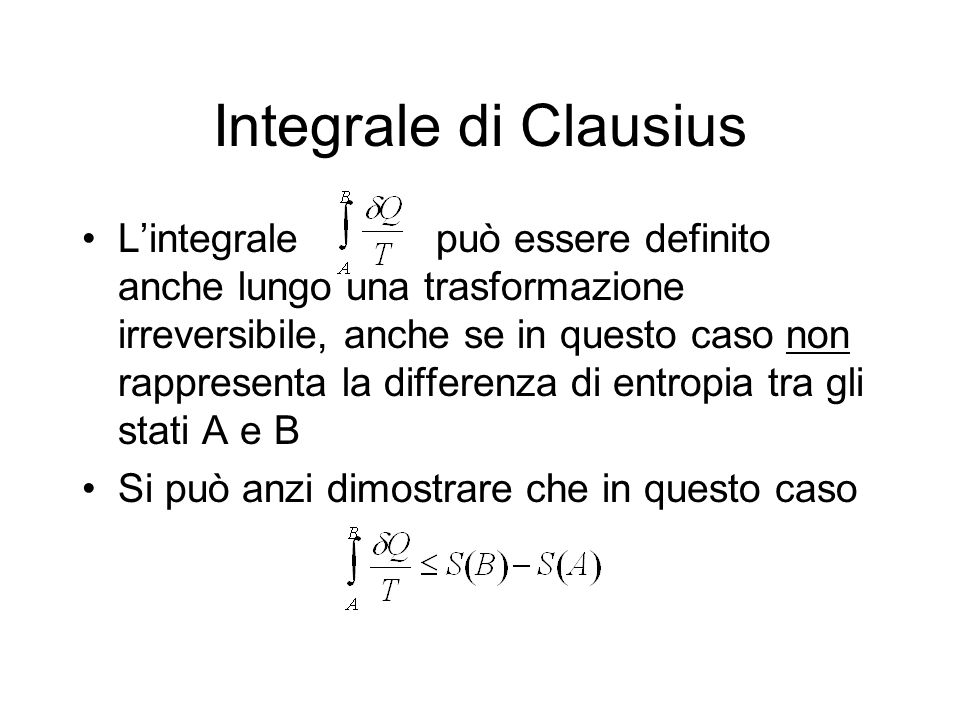 Integrale di Clausius
