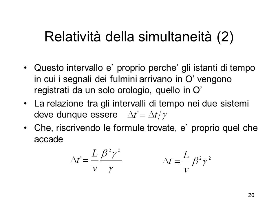 Relatività della simultaneità (2)