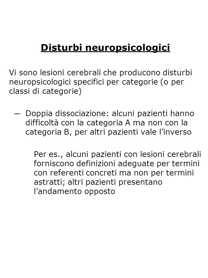 Disturbi neuropsicologici