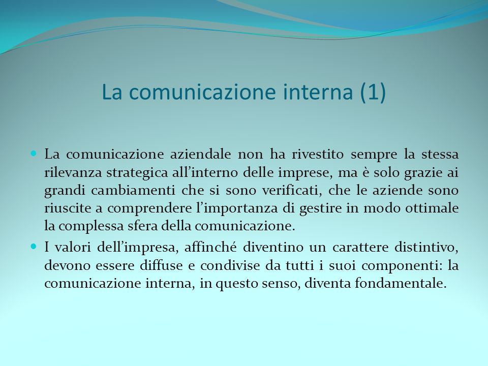 La comunicazione interna (1)