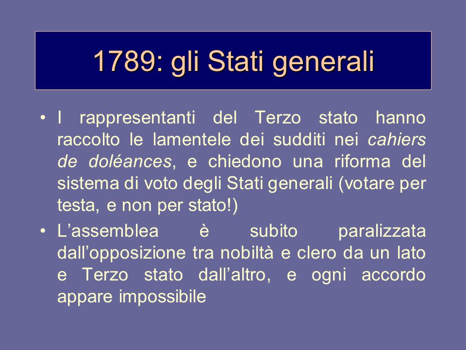 1789: gli Stati generali