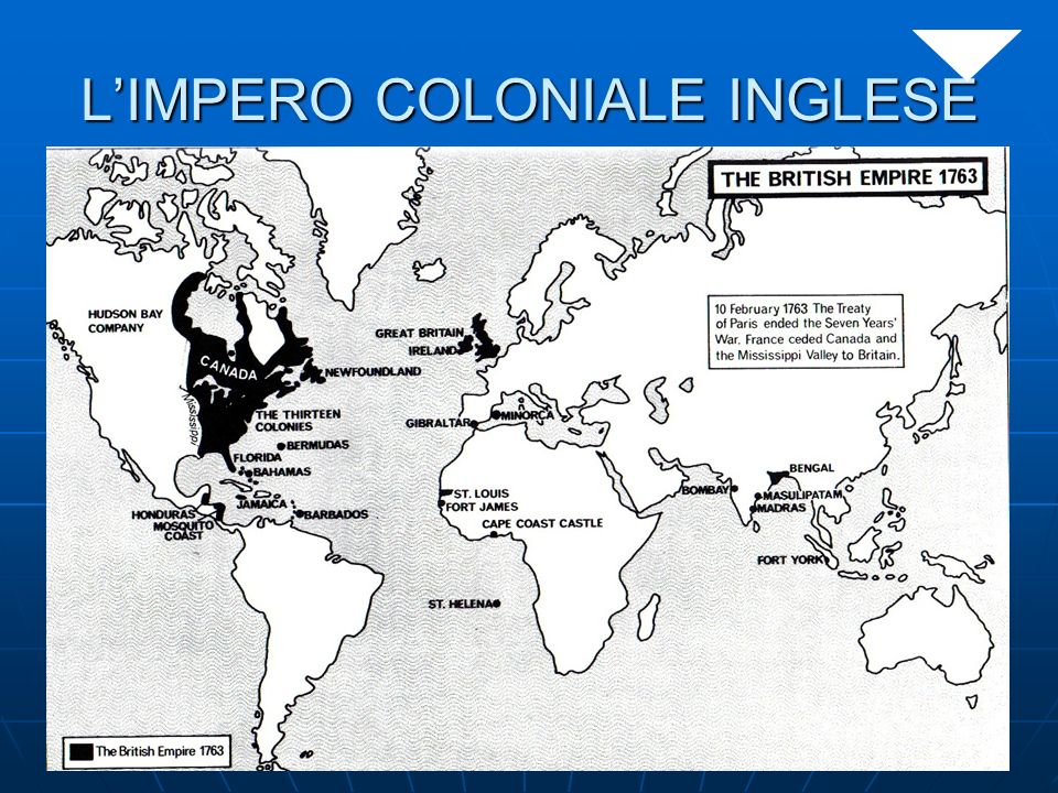 L’IMPERO COLONIALE INGLESE