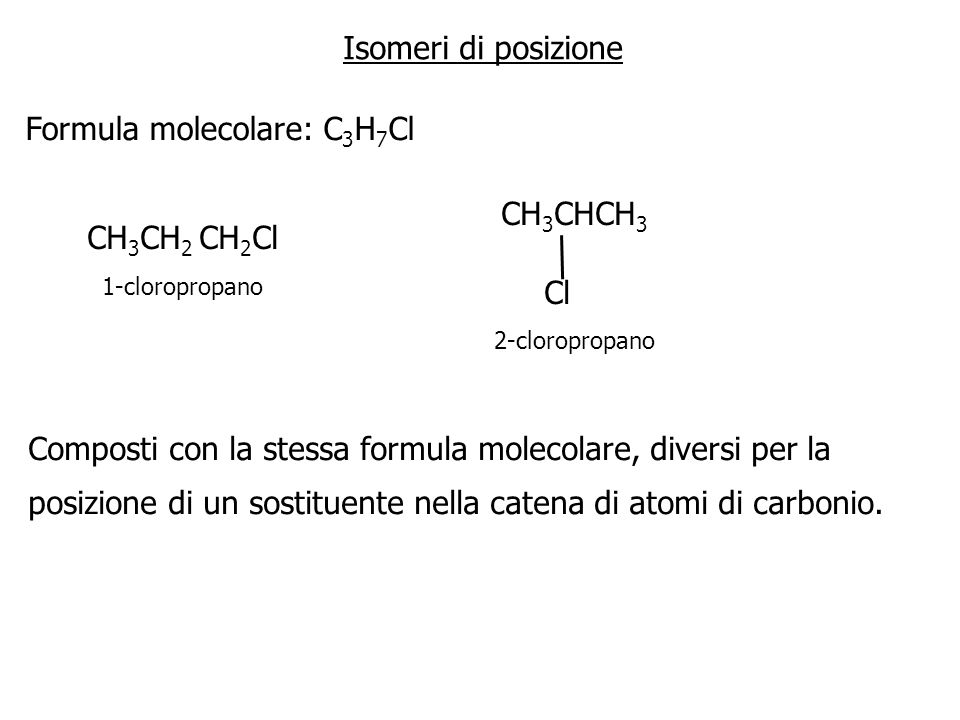 Formula molecolare: C3H7Cl