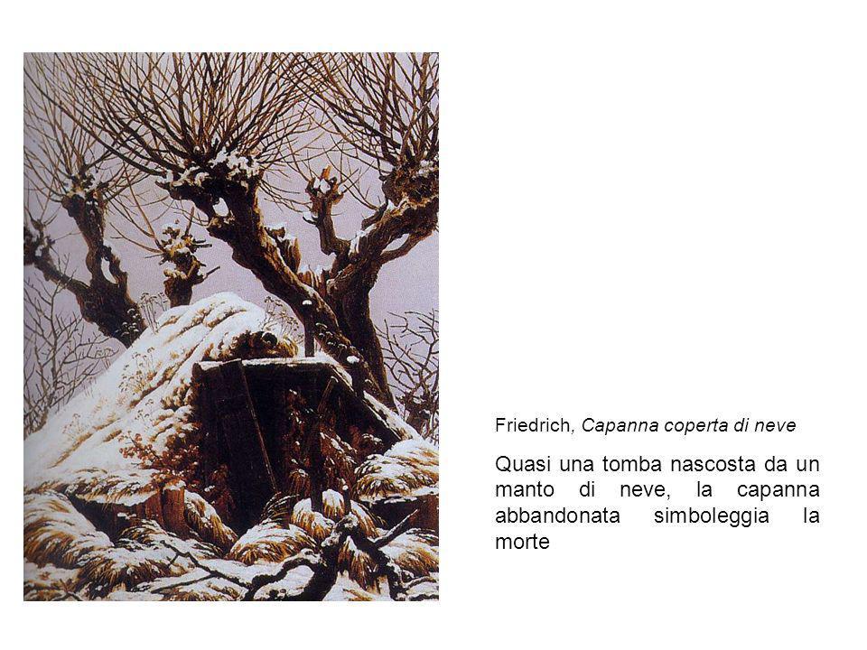 Friedrich, Capanna coperta di neve