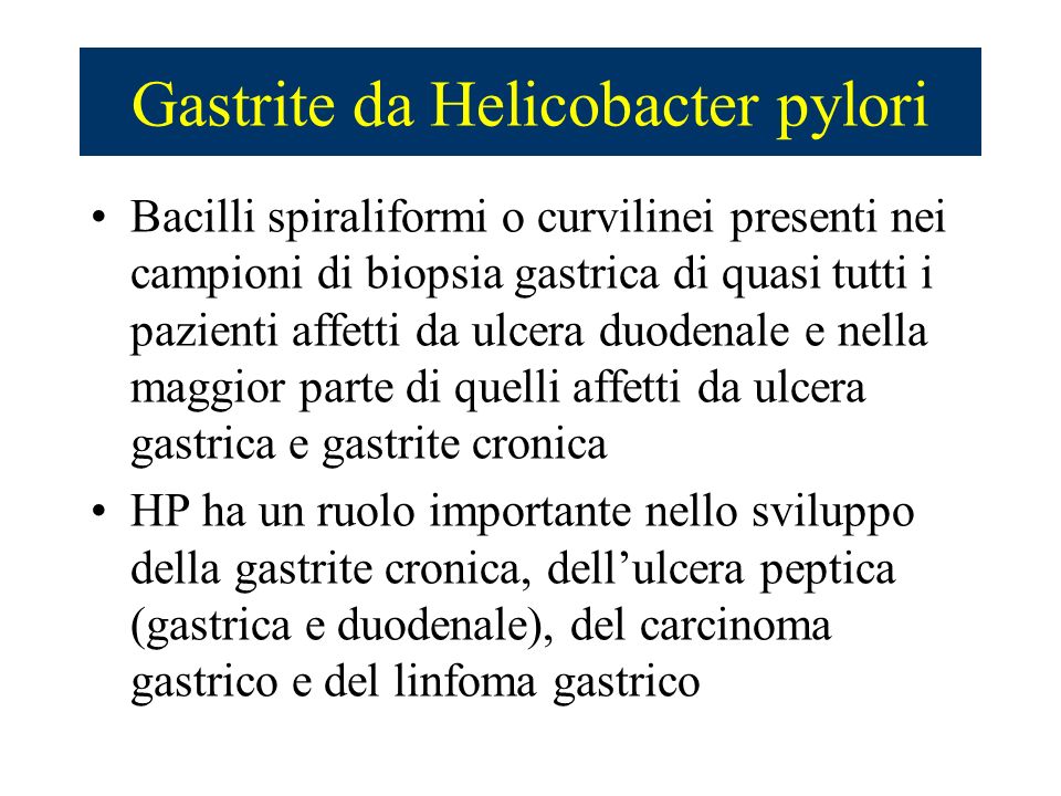 Gastrite da Helicobacter pylori