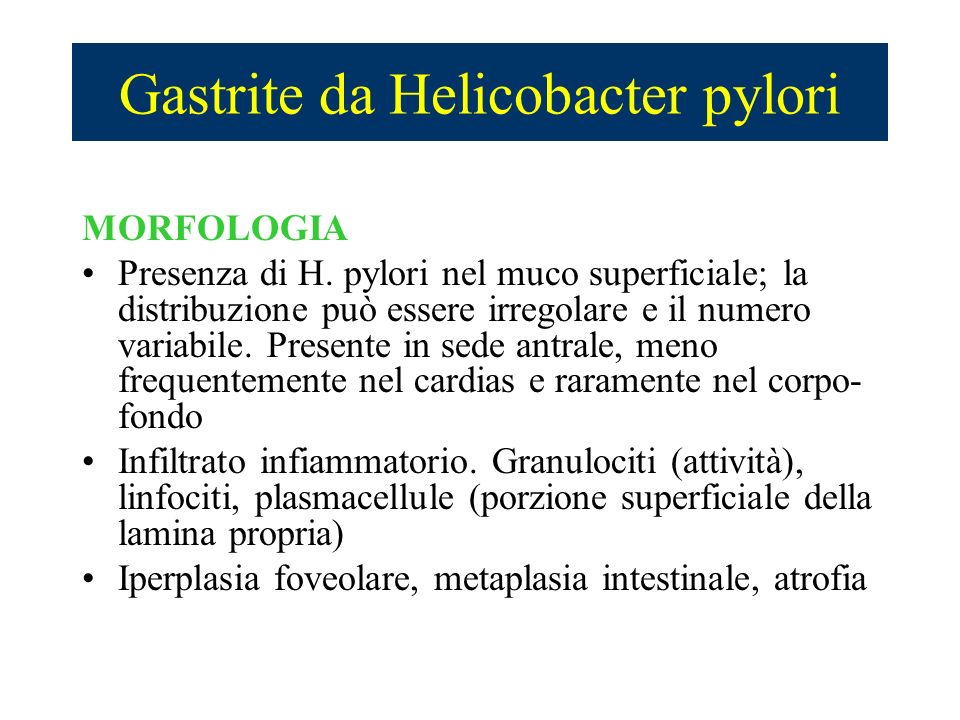 Gastrite da Helicobacter pylori