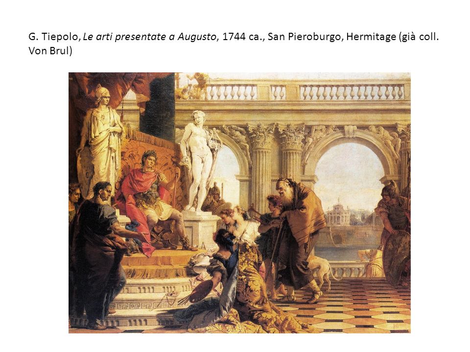 G. Tiepolo, Le arti presentate a Augusto, 1744 ca