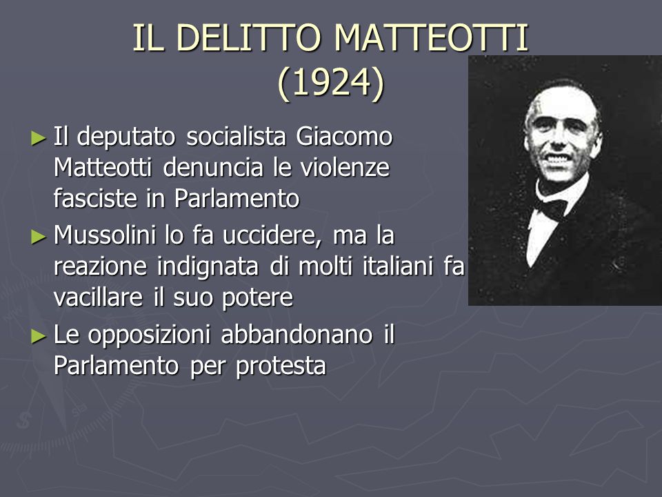 IL DELITTO MATTEOTTI (1924)