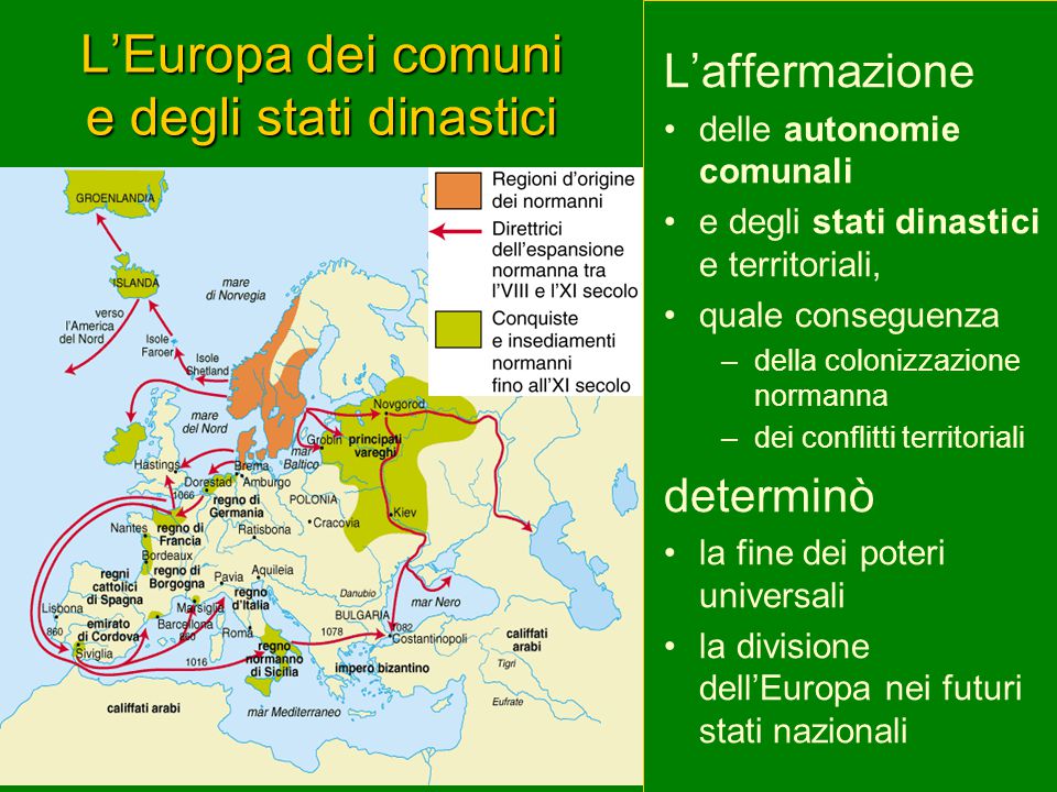 L’Europa dei comuni e degli stati dinastici