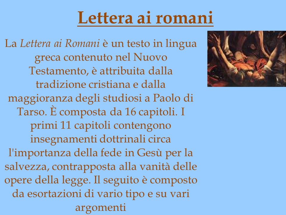Lettera ai romani