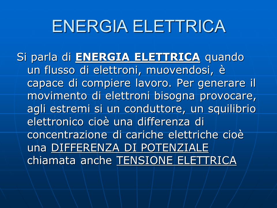 ENERGIA ELETTRICA