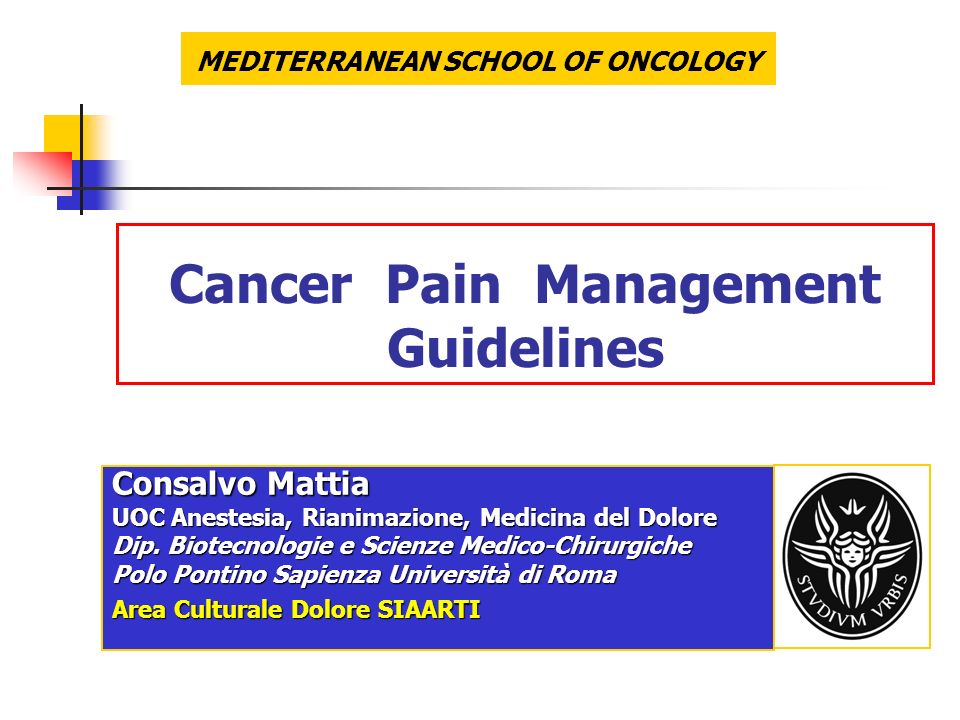 Cancer Pain Management Guidelines