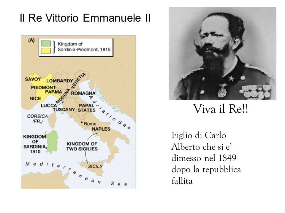 Viva il Re!! Il Re Vittorio Emmanuele II
