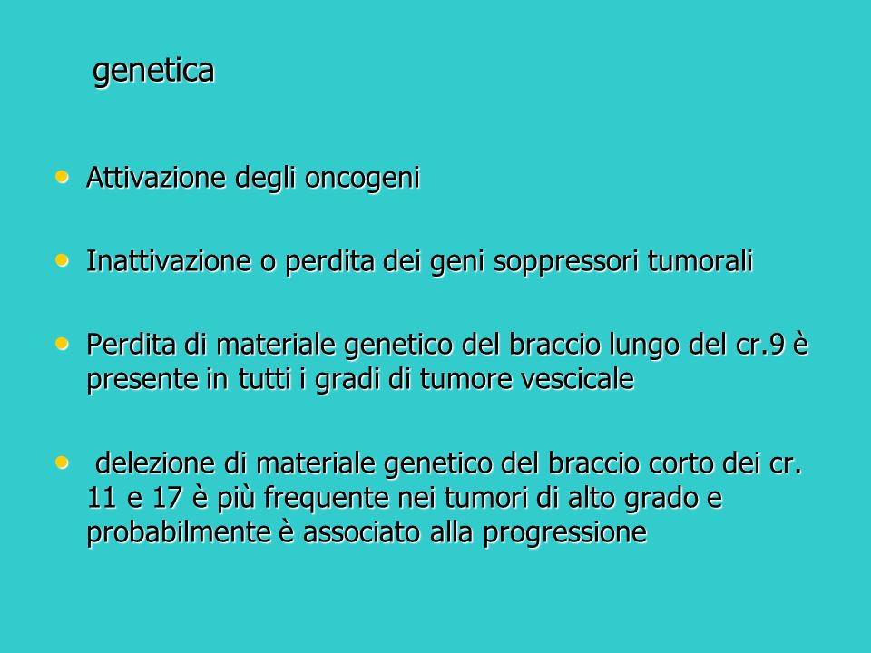 genetica Attivazione degli oncogeni