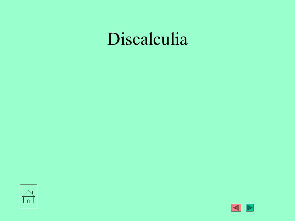 Discalculia