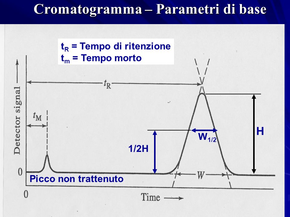 Cromatogramma – Parametri di base
