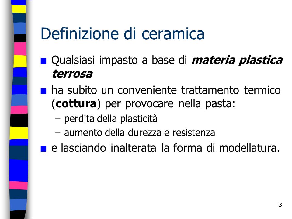 Definizione di ceramica