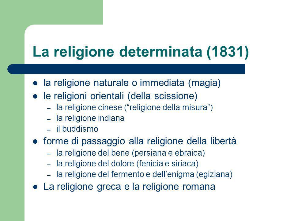 La religione determinata (1831)