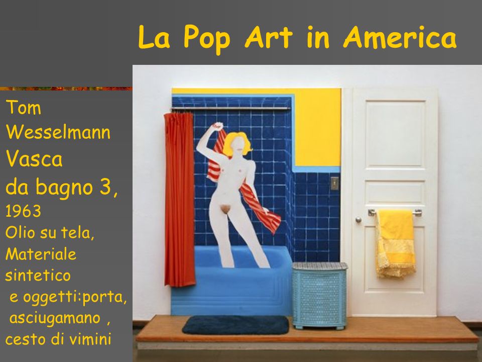 Vasca da bagno 3, La Pop Art in America Tom Wesselmann 1963