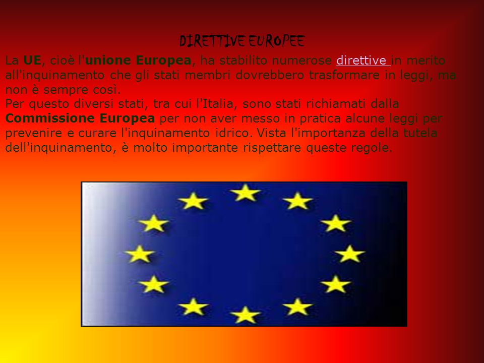 DIRETTIVE EUROPEE
