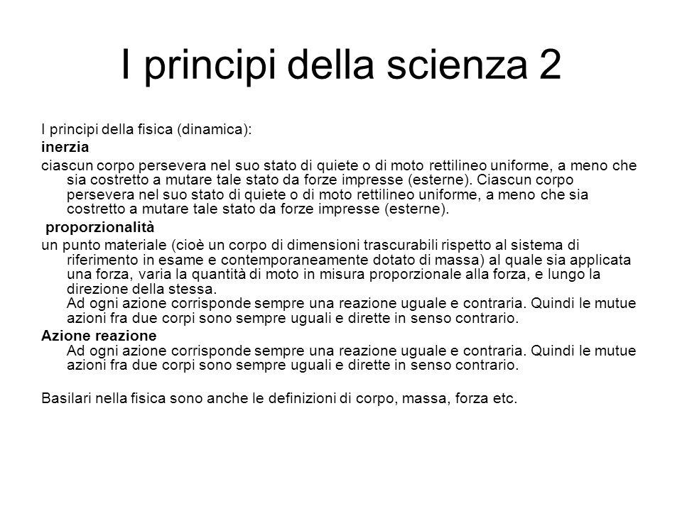 I principi della scienza 2